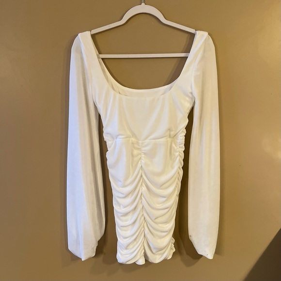 Lucy in the Sky Rushed Cowl Neck Dress - Picture 5 of 10